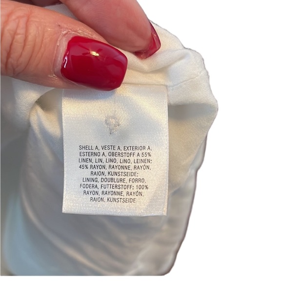 Maeve -Anthropologie Elspeth linen white dress. Size 0. So flattering - Picture 9 of 16